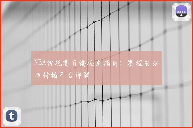 NBA常规赛直播观看指南:赛程安排与转播平台详解