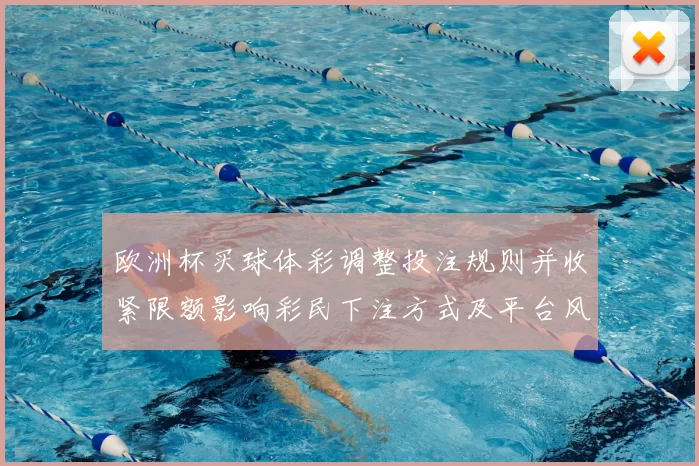 欧洲杯买球体彩调整投注规则并收紧限额影响彩民下注方式及平台风控